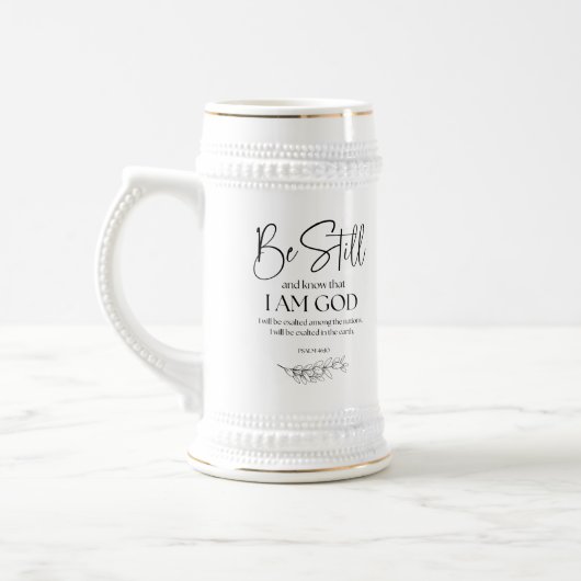 Psalm 46:10 Wees stil en weet dat ik God ben Bierpul (Links)