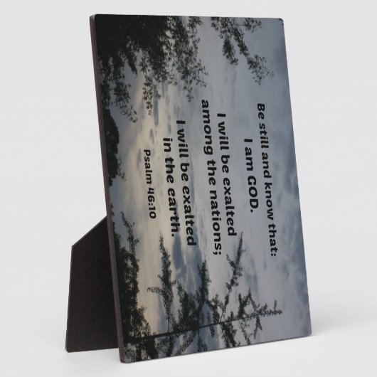 Psalm 46:10 Wees stil en weet dat ik God ben Fotoplaat (Zijkant)