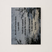 Psalm 46:10 Wees stil en weet dat ik God ben Legpuzzel (Verticaal)