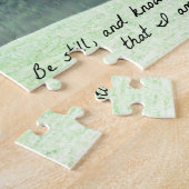 Psalm 46:10 Wees stil en weet dat ik God ben. Legpuzzel (Zijkant)