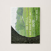 Psalm 46:10 Wees stil en weet dat ik God ben. Legpuzzel (Verticaal)