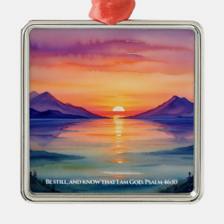 Psalm 46:10 Wees stil en weet dat ik God ben Mok Metalen Ornament