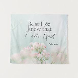 Psalm 46:10 Wees stil en weet dat ik God Bijbel Ve Wandkleed