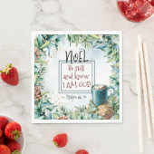 Psalm 46:10 Wees stil en weet dat ik God Kerstmis Servet (Insitu)