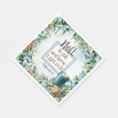 Psalm 46:10 Wees stil en weet dat ik God Kerstmis Servet (Hoek)