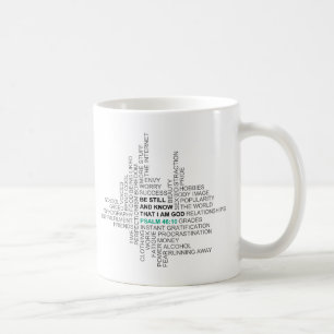 Psalm 46:10 Wees stil en weet het Koffiemok