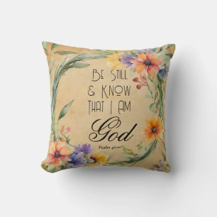Psalm 46:10 Wees stil en weet Kussen