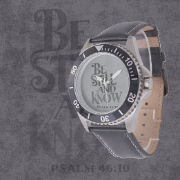 Psalm 46:10 Wees Stil En Weet Vers Horloge