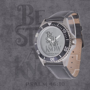 Psalm 46:10 Wees Stil En Weet Vers Horloge