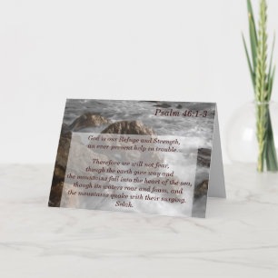 Psalm 46:1-3 God is onze schuilplaats en kracht Kaart