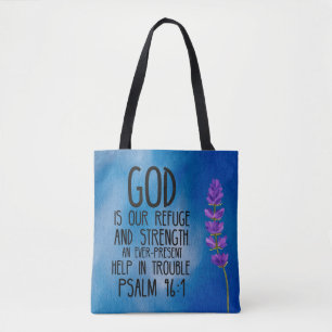 Psalm 46:1 Bijbeltekst Boodschappentas Draagtas