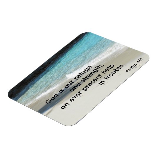 Psalm 46:1 God is onze toevlucht en kracht... Magneet (Linkerzijde)