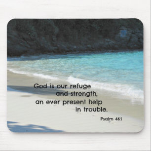 Psalm 46:1 God is onze toevlucht en kracht... Muismat