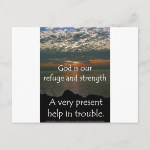 Psalm 46:1 - Mooie zonsopgang boven het Michiganme Briefkaart