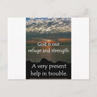 Psalm 46:1 - Mooie zonsopgang boven het Michiganme Briefkaart