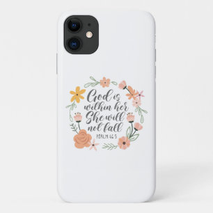 Psalm 46:5 God is binnen haar zij zal niet herfste iPhone 11 Hoesje