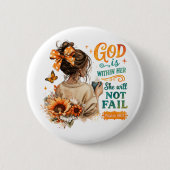 Psalm 46:5 ronde button 5,7 cm (Voorkant)