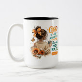 Psalm 46:5 tweekleurige koffiemok (Links)