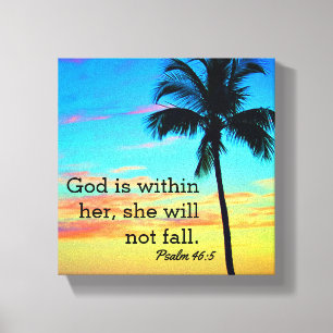 Psalm 46:5 Verpakt Canvas