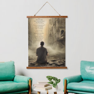 Psalm 46, gebed te midden van vernieling hangend wandkleed
