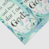 Psalm 46 nog steeds roze Floral Tissuepapier (Detail)