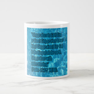 Psalm 47:6-7 WEBU Mug Extra Grote Beker