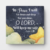 Psalm 4:8 in vrede fotoplaat (Voorkant)