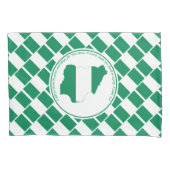 PSALM 4:8 Manuscript Gepersonaliseerd NIGERIA VLAG Kussensloop (Voorkant)