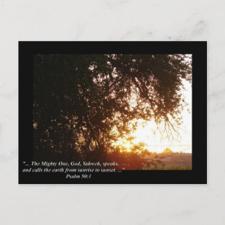 Psalm 50:1 briefkaart