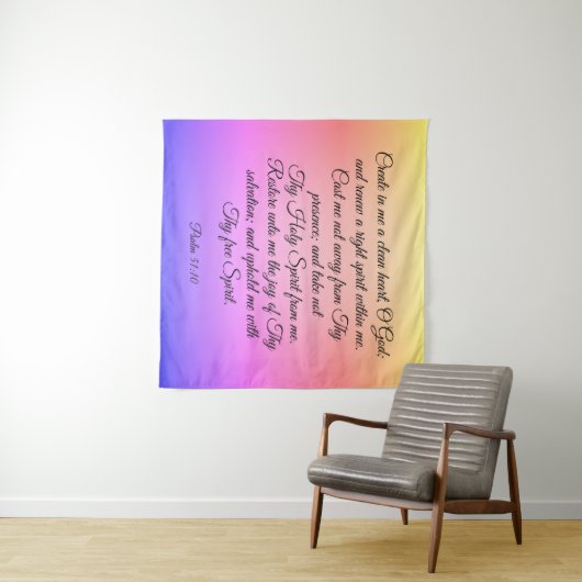 Psalm 51:10-12 wandkleed (In Situ (horizontaal))