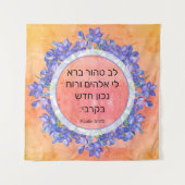 Psalm 51:10 wandkleed (Voorkant)