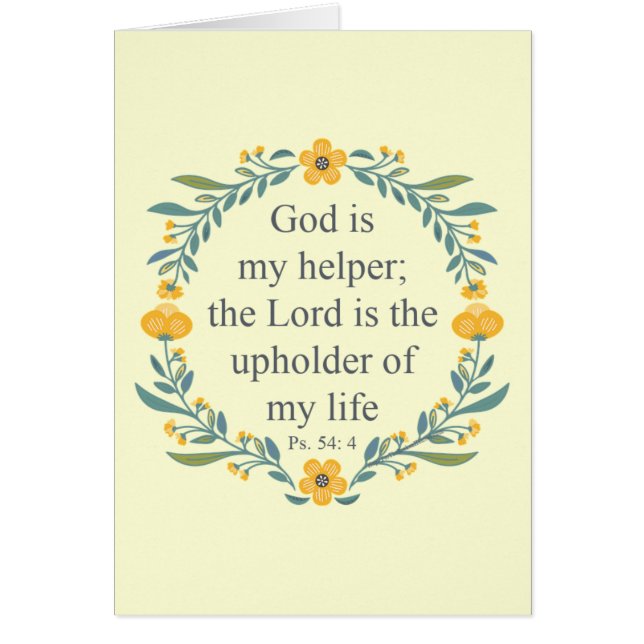 Psalm 54:4 (Voorkant)