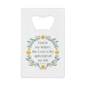 Psalm 54:4 kredietkaart flessenopener (Voorkant)