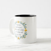 Psalm 54:4 tweekleurige koffiemok (Voorkant links)