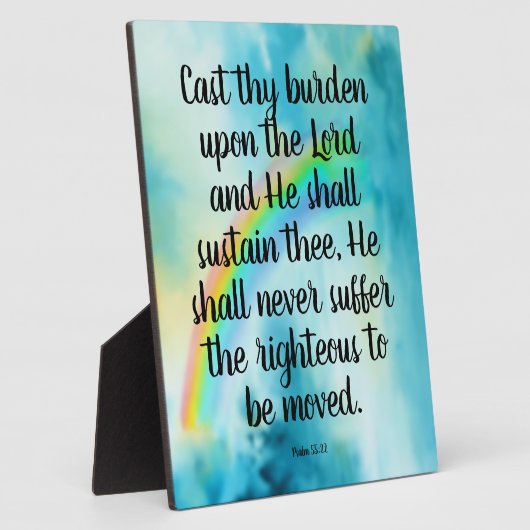 Psalm 55:22 fotoplaat (Zijkant)