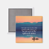 Psalm 55:22 Gegoten op de LORD Magneet (Voorkant / Achterkant)