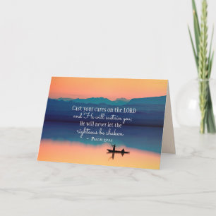 Psalm 55:22 Gegoten uw zorgen op de LORD Kaart