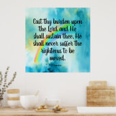 Psalm 55:22 poster (Keuken)