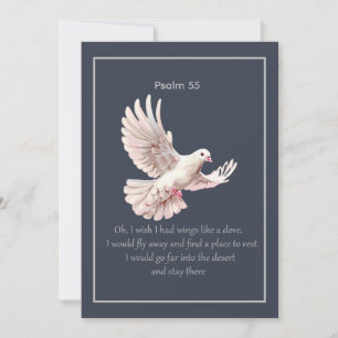 Psalm 55 Introvert Christelijke Spreuk Wegvliegen Kaart