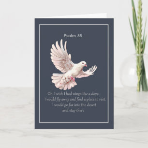 Psalm 55 Introvert Christelijke Spreuk Wegvliegen Kaart