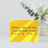 Psalm 56:3 Scripture Post Card Briefkaart (Staand voorkant)