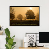 Psalm 5:3 Christelijk Bijbelvers Poster (Thuiskantoor)