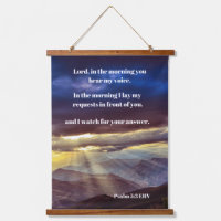 Psalm 5:3 Sunrise Bible Verse