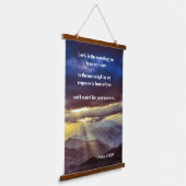 Psalm 5:3 Sunrise Bible Verse Hangend Wandkleed (Gebogen)