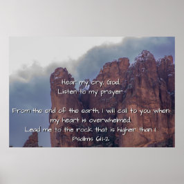 Psalm 61:1-2 poster