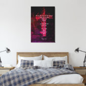 Psalm 61:2 Bijbelverse Inspirerend prijsopgave Canvas Afdruk (Insitu (Slaapkamer))