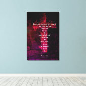 Psalm 61:2 Bijbelverse Inspirerend prijsopgave Canvas Afdruk (Insitu (Houten vloer))