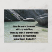 Psalm 61:2 briefkaart (Voorkant)