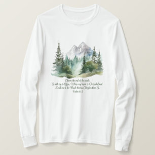 Psalm 61:2 Leid mij naar de berg van de Schrift T-shirt