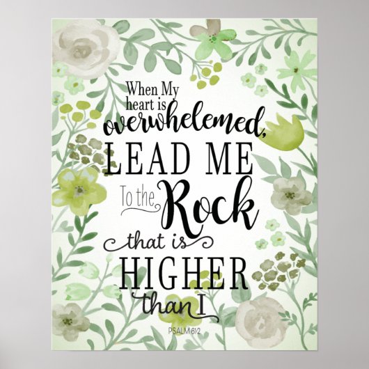 Psalm 61:2 poster (Voorkant)